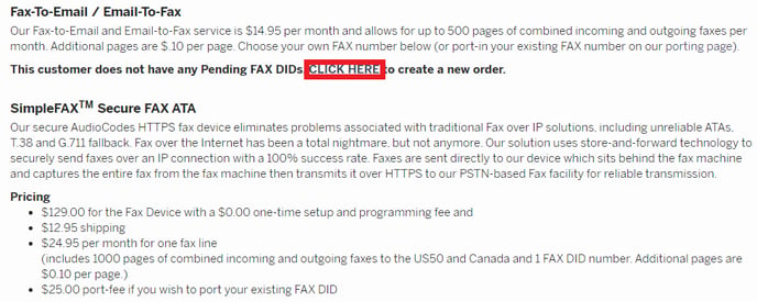 Efax Services Setup 7265